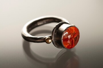 faceted marble ring marcy